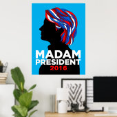 Hillary Clinton Frau Präsidentin Poster 2016 (L) (Heimbüro)