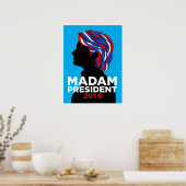 Hillary Clinton Frau Präsidentin Poster 2016 (M) (Küche)