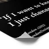 Hillary Clinton Funny Hairstyle Quote Poster (Ecke)