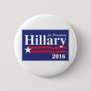 Hillary Clinton für Button Präsidenten-2016 Knop