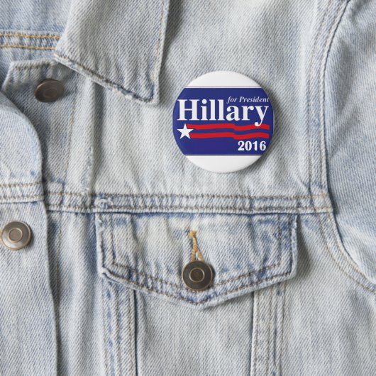 Hillary Clinton für Button Präsidenten-2016 Knopf (Beispiel)