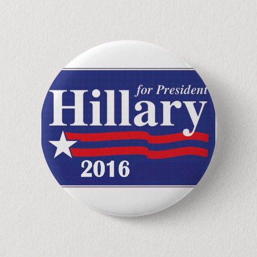 Hillary Clinton für Button Präsidenten-2016 Knopf (Vorderseite)