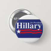 Hillary Clinton für Button Präsidenten-2016 Knopf (Vorne & Hinten)