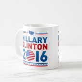 HILLARY CLINTON für die Tasse des Präsidenten 2016 (Vorderseite Links)