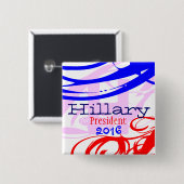Hillary Clinton für Knöpfe 2016 Button (Vorne & Hinten)