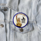 Hillary Clinton für NYC Bürgermeister 2013 Button (Beispiel)