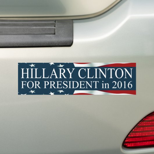 Hillary Clinton für Präsident 2016 Autoaufkleber (Auf Auto)