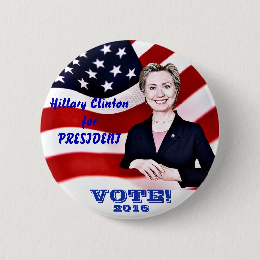 Hillary Clinton für Präsident 2016_ Button (Vorderseite)