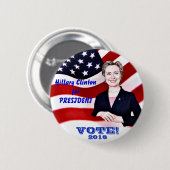 Hillary Clinton für Präsident 2016_ Button (Vorne & Hinten)