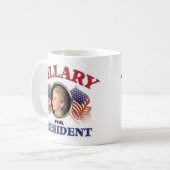 Hillary Clinton für Präsident 2016 Kaffeetasse (Vorderseite Links)