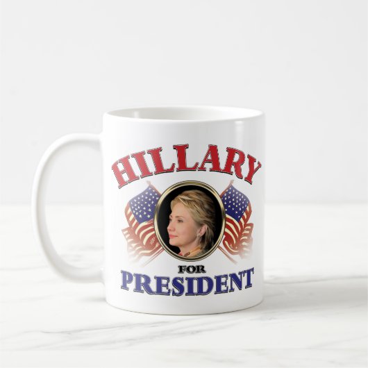 Hillary Clinton für Präsident 2016 Kaffeetasse (Links)