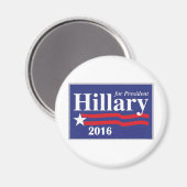 Hillary Clinton für Präsident 2016 Magnet (Vorderseite/Rückseite)