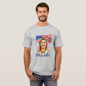 Hillary Clinton für Präsident 2016 T-Shirt (Vorne ganz)