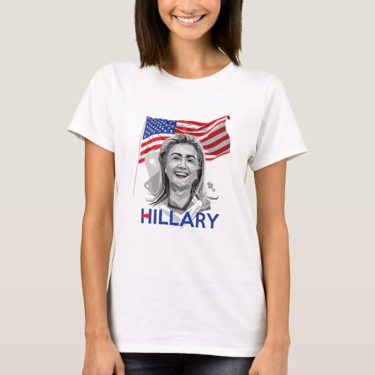Hillary Clinton für Präsident 2016 T-Shirt (Vorderseite)