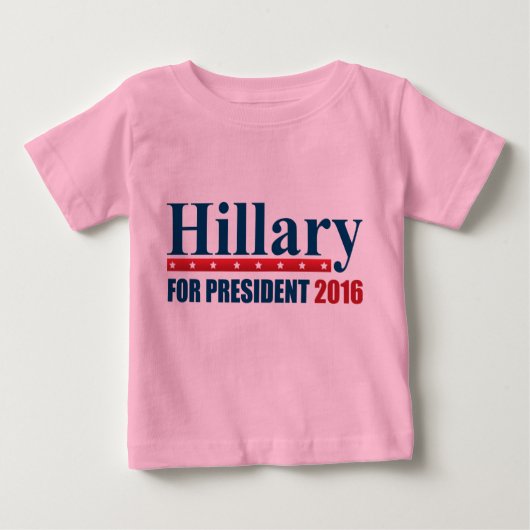 Hillary Clinton für Präsident Baby T-shirt (Vorderseite)
