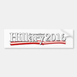 Hillary Clinton für Präsidenten 2016 Autoaufkleber