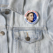 Hillary Clinton für Präsidenten 2016 Button (Beispiel)