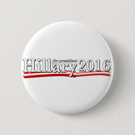 Hillary Clinton für Präsidenten 2016 Button (Vorderseite)