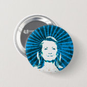 Hillary Clinton für Präsidenten 2016 Button (Vorne & Hinten)