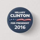 Hillary Clinton für Präsidenten 2016 Button (Vorderseite)