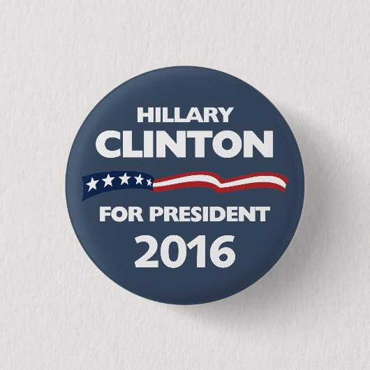 Hillary Clinton für Präsidenten 2016 Button (Vorderseite)