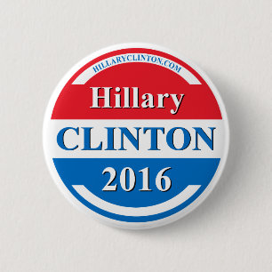 Hillary Clinton für Präsidenten 2016 Button