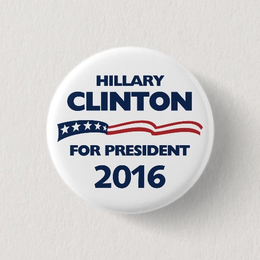 Hillary Clinton für Präsidenten 2016 Button (Vorderseite)