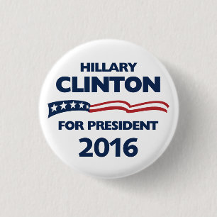 Hillary Clinton für Präsidenten 2016 Button