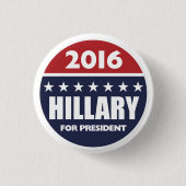 Hillary Clinton für Präsidenten 2016 Button (Vorderseite)