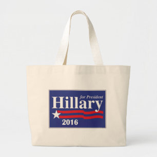Hillary Clinton für Präsidenten 2016 Jumbo Stoffbeutel
