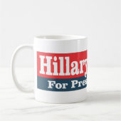 Hillary Clinton für Präsidenten 2016 Kaffeetasse (Links)