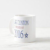 Hillary Clinton für Präsidenten 2016 Kaffeetasse (Vorderseite Links)