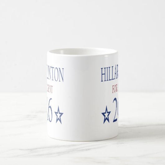 Hillary Clinton für Präsidenten 2016 Kaffeetasse (Mittel)