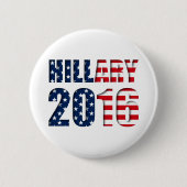 Hillary Clinton für Präsidenten 2016 Knopf Button (Vorderseite)