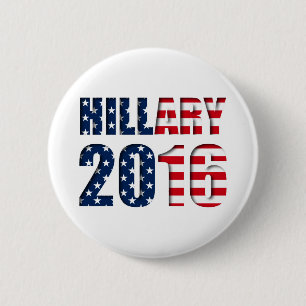 Hillary Clinton für Präsidenten 2016 Knopf Button