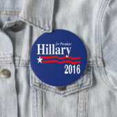 Hillary Clinton für Präsidenten 2016 Knopf (XXL) Button (Beispiel)