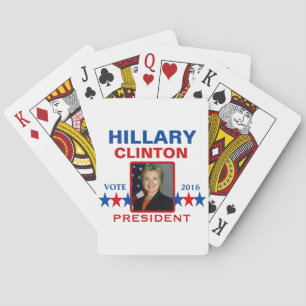Hillary Clinton für Präsidenten 2016 Spielkarten