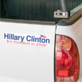 Hillary Clinton für Präsidenten Autoaufkleber 2008 (Auf Lkw)