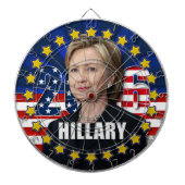 Hillary Clinton für Präsidenten Dartboard 2016 Dartscheibe (vorne)