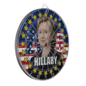 Hillary Clinton für Präsidenten Dartboard 2016 Dartscheibe (Vorderseite Links)