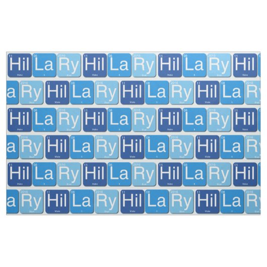 Hillary Clinton für Präsidenten Fabric Stoff (Fat Quarter (45,7 x 55,9 cm))