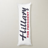 Hillary Clinton für Präsidenten Seitenschläferkissen (Rückseite (Vertikal))