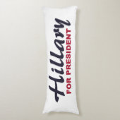 Hillary Clinton für Präsidenten Seitenschläferkissen (Vorderseite Vertikal)