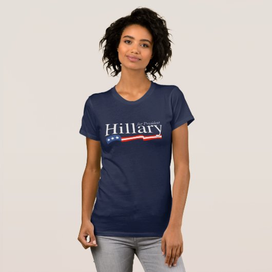 Hillary Clinton für Präsidenten T-shirt (Vorne ganz)