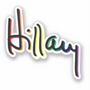 Hillary Clinton Gay Pride Aufkleber