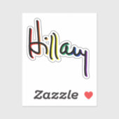 Hillary Clinton Gay Pride Sticker (Blatt)