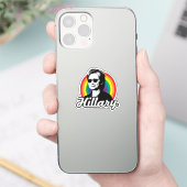 Hillary Clinton Gay Pride Sticker (Telefon)