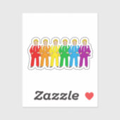 Hillary Clinton Gay Pride Sticker (Blatt)