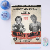 Hillary Clinton gegen Donald Trump 2016 Flyer (Einzeln)