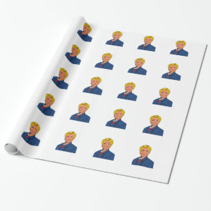 Hillary Clinton-Geschenk-Packpapier Geschenkpapier